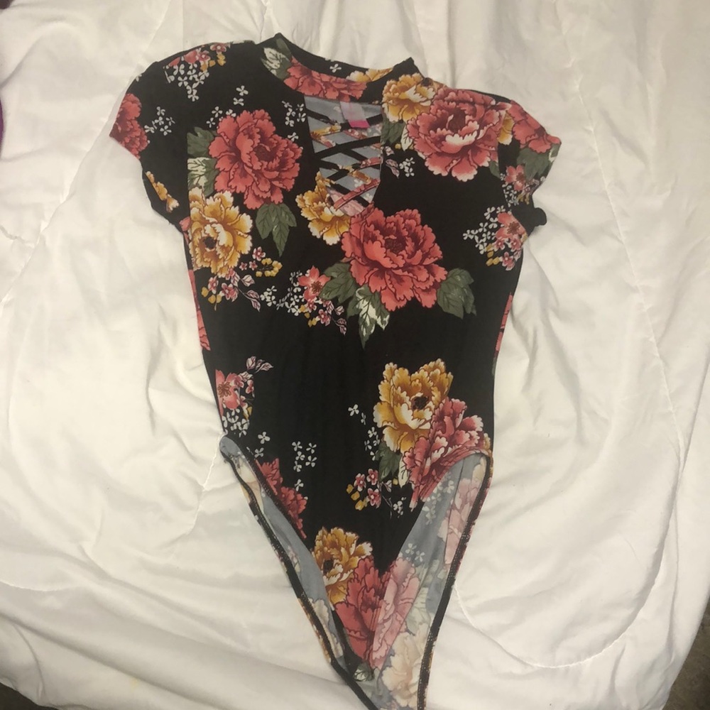 Floral body suit